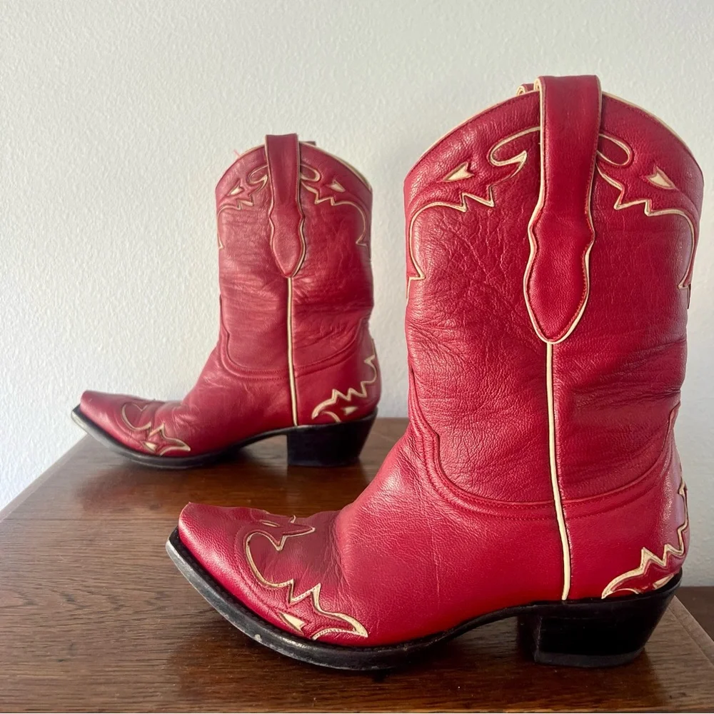 Old Gringo Vintage Red Boots, Women's size 7B - Picture 4 of 9